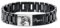XUANPAI Vatertagsgeschenk für Papa Armband Herren mit Gravur - Fotogeschenke Personalisierte Geschenke Männer Edelstahl Herren Armband Jahrestag Geburtstagsgeschenk für Vater Ehemann (Schwarz)