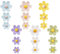 18 Stück Blumen-Kühlschrankmagnete, Magnetischer Kühlschrank, 3D-Gänseblümchen-Magnete, Bunte Kühlschrankmagnete, Schrankzubehör, Kühlschranktür-Dekoration