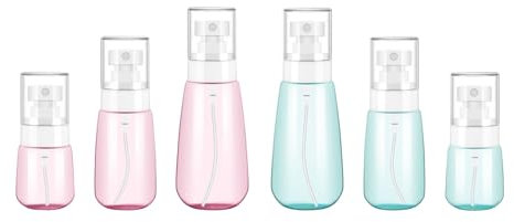 Acpetdr Spray Bottle Travel Size Fine Mist Mini Empty Spray Bottles Leak Proof for Toners and Face & Hair Mist