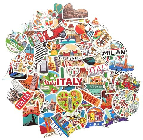 Italien sticker Italien deko aufkleber Italien geschenk flagge vinyl sticker laptop journal stickeres für fotoalbum scrapbooking stickeres deko Italien Mailand Toskana Florenz Italy