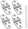 Stabile Scharniere Edelstahl Marine, 316 Edelstahl Scharniere für Boot, 7,6 x 3,8 cm, Robuste Deckschranktür-Scharniere mit Schrauben (4 Stück)