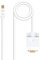 Brightium Cable convertidor Mini DP a VGA de 2.0 m, blanco, ideal para conectar dispositivos de video a proyectores y monitores VGA.