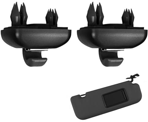 2 piezas de clip para parasol, soporte de coche Audi accesorios ganchos A3 A4 Q3 Q5 (8E0 857 562) A7 B6 B7 B8 S4 S5 Auto Parasol Clip (negro)
