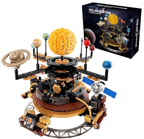 MirthMakers Sonnensystem-Block-Set, Planetarium-Blöcke mit 9 Planeten | STEM Lernspielzeug für Astronomie-Enthusiasten, Wissenschaft Astronomie Geschenk für 6-Jährige (946PCS)