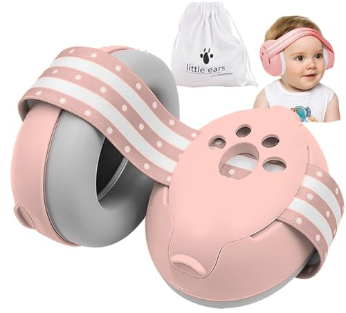 YANKUIRUI Cuffie Antirumore per Neonati e Bambini Piccoli Fino a 36 Mesi, Protettori Acustici per Neonati, Previene i Danni dell’udito, Migliora il Sonno in Viaggio