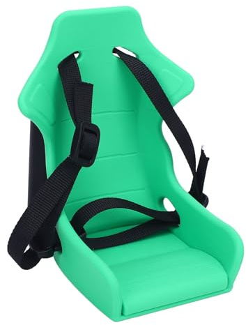 BONKZEBU Fahrrad-Baby-Puppenträger, Faltbar, Verstellbar, für Im Freien, Zum Spielen Vorne, Puppen-Fahrradsitz aus Kunststoff für Fantasievolles Spielen (Grün)