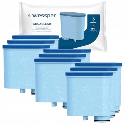 Wessper Wasserfilter für Kaffeemaschine, Kompatibel mit Philips - 9 Stück | kaffeevollautomat, aktivkohle, Kompatibel mit kaffeevollautomat philips und Saeco, Ersatz CA6903/00 CA6903/10 filter