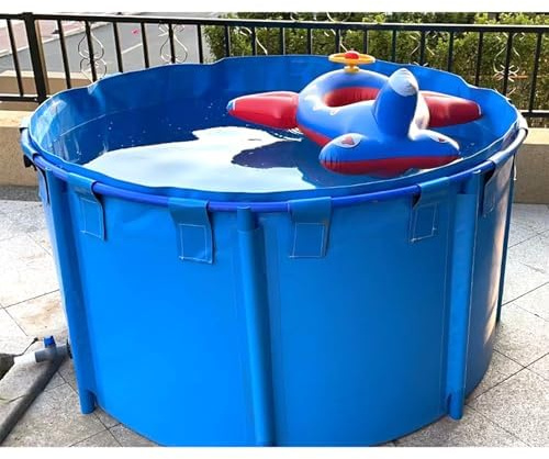 Piscina redonda grande de lona para estanque de peces, piscina suave para natación doméstica y mantenimiento de peces domésticos