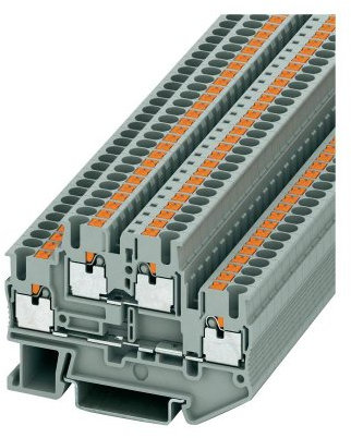 PHOENIX CONTACT PTTB 2,5 Doppelstockklemme, Grau, 0.14 mm² - 4 mm² Querschnitt, 5.2 mm Breite, 1 Stück