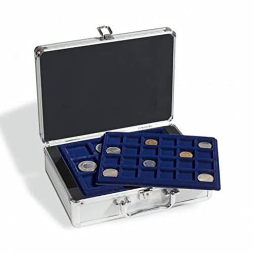 Leuchtturm 306206 Maletín para Monedas Cargo S 6 - Incl. 6 bandejas para 112 Monedas diversas de hasta 48 mm Ø - 292 x 97 x 213 mm