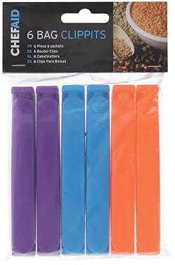 Chef Aid 6-Piece Bag Clippet Set