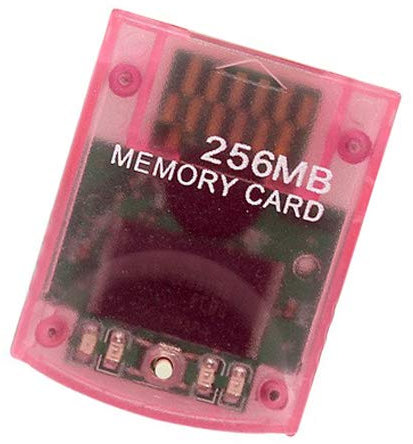 256MB memory card for GameCube & Wii Nintendo 4086 block NGC GC - pink | ZedLabz