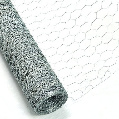 CrazyGadget® Chicken Wire Mesh Rabbit Animal Fence Galvanised Steel Metal Garden Netting Fencing 50m (1.2m x 50m)