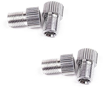 Drahtesel Fahrrad Ventil Adapter (Silber, 4 Adapter)
