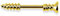beyoutifulthings Schraube Brustwarzen-Piercing Intim-Piercing Brust-Piercing Nippel-Piercing Edelstahl Gold 1,6mm 11mm
