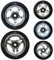 Cox Swain 2 STK. High End 100mm Stunt Scooter Rollen Alu Core - ABEC 11 Lager, Colour: Splash (Black/Silver), Size: 100mm
