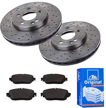 2 Bremsscheiben Ø295 Belüftet + Bremsbeläge Vorne von ATE Gelocht/innenbel (P-A-01-00337) Bremsensatz Bremsanlage Bremsen-Kit,Bremsenset, Bremsscheiben, Bremsbeläge, Bremsen-Set, Beläge, Bremsbelag,