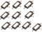 10 Stück große 107 mm x 60 mm Kartenhalter Schublade Zieh/Etikettenrahmen Kartenhalter Etikettenhalter Schrankrahmen Griff Datei Namenskarten Halter – Metall Kunst Bronze Ton mit Schrauben
