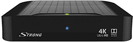 Strong SRT 2023 Android IP Ultra HD Box (4K UHD, IPTV, Quad Core, HDMI, USB, LAN, WLAN, Bluetooth, HEVC) nero