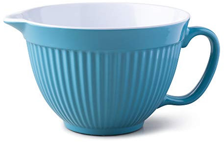 Zeal G208A Two Tone Mixing Bowl/Batter Jug 20cm-Aqua, Melamine
