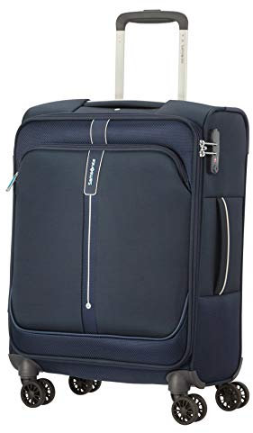 Samsonite Popsoda - Spinner S (Länge: 40 cm) Handgepäck, 55 cm, 40 L, Blau (Dark Blue)