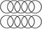 sourcing map 10 Stück O-Ringe Dichtungsringe 30 mm x 33,6 mm x 1,8 mm Metrische Nitrilkautschuk Dichtungsgummiring Nitrilkgummi Dichtung für Poolpumpe Schnellkupplung Umfülladapter