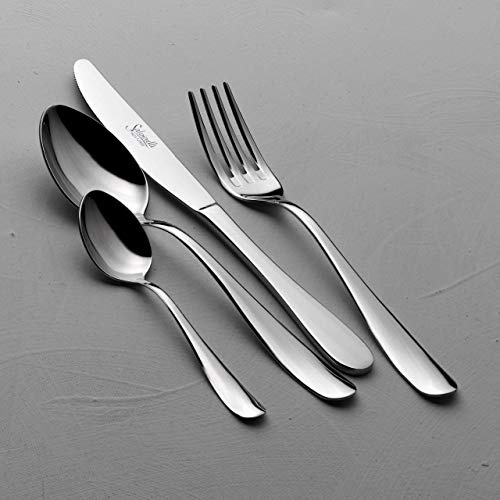 Salvinelli Servizio Posate Inox 18/10-1,8 mm 24 Pz. Mod.TWIST in bauletto di cartone