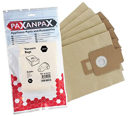 Paxanpax VB254 Compatible Paper Bags Goblin Aztec 340, 342, 344, 345 Series (Pack of 5)