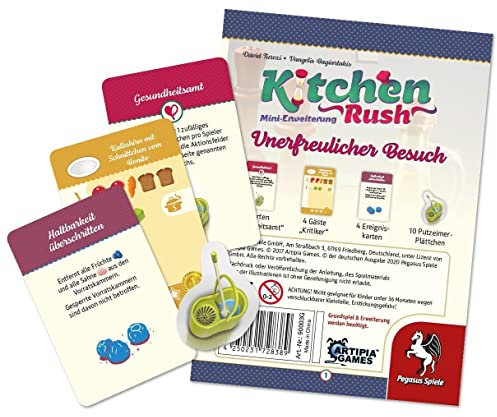 Pegasus Spiele 90003G - Kitchen Rush: Unerfreulicher Besuch [Mini-Erweiterung]