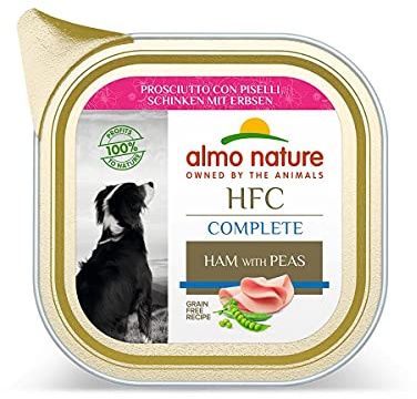 Almo Nature Made in Italy für Hunde – HFC komplett mit Schinken und Erbsen, 85 g