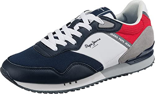 Pepe Jeans London Herren London ONE Road M Sneaker, 595NAVY, 44 EU
