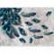 murando - Papier peint panoramique 400x280 cm - Revêtement mural décoration pour chambre salon cuisine - Design unique et moderne - Gris bleu - Texture de plumes de béton n-C-0358-a-a
