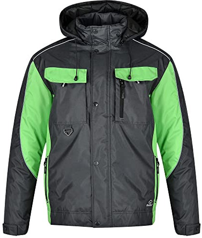 BWOLF Braver Giacca da Lavoro Invernale Uomo Giubbotto Lavoro Uomo Invernale Reflectante Abbigliamento da Lavoro Invernale, grigio, M
