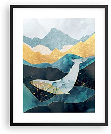 Poster Wandbild Kunstdruck 40x50cm Abstrakt Landschaften - 5166 - P2B
