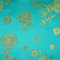 Traditioneller chinesischer Brokat-Stoff, orientalisch, Blumenmuster, Satin, Jacquard, 150 cm, türkisblau, chinesischer Brokat, 150 cm