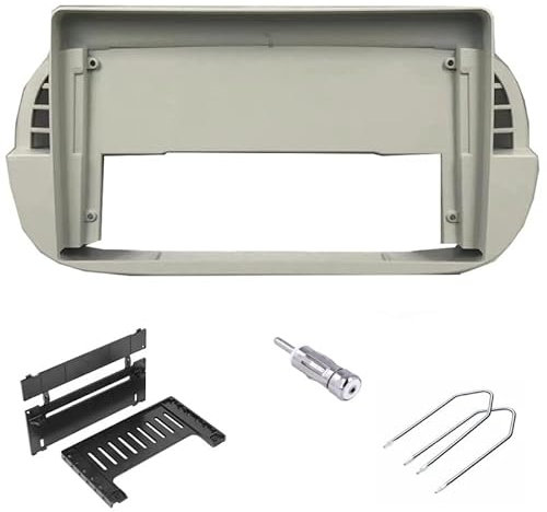 Sound Way - Kit Montaggio Adattatore Autoradio, Mascherina 9 Pollici Compatibile con Fiat 500 (2007-2015) - Bianco, 9 Pollici