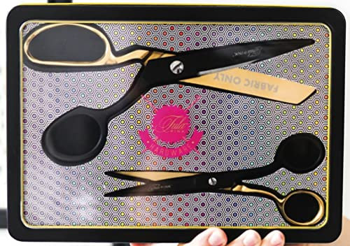 Tula Pink Schwarz und Gold Scheren-Set