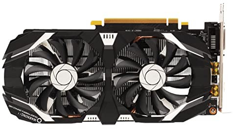 Lazmin112 Computer-Grafikkarte für GTX1060, 6 GB 192-Bit-GDDR5-Grafikkarte 4K HDR 8008 MHz Speicherfrequenz-Grafikkarte mit Zwei Lüftern (GTX 1060 3GB)