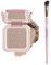 Go Ho Kontur-Make-up-Paletten-Set, Gesichtskontur-Set mit Spiegel und Pinsel, seidig glattes Konturpuder-Make-up