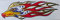 Grosse Flammen Adler Sticker Aufkleber Folie 1 Blatt 530 mm x 170 mm wetterfest Motorrad Fahrrad Skateboard Auto