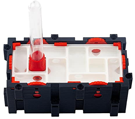 Anthouse.es - Modulare 3D-Ameisenhaufen - QBIK Duo-Modell - 6,78 x 12,78 x 5 cm - Ameisenkolonien - Terrarium - Mittel