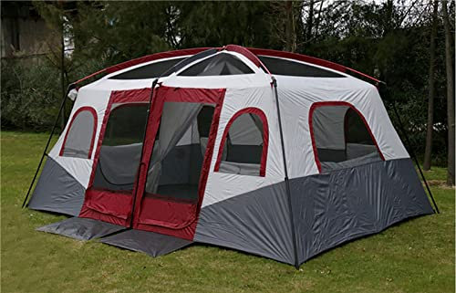 Großes Familien-Campingzelt, 2-Zimmer-Campingzelt mit Wohn- und Schlafzimmerbereich, 6-Mann-Zelt, perfekt für Gruppencamping und Outdoor-Freizeitaktivitäten