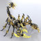 UpGLeuch Bunte 3D Metall Puzzle Skorpion für Erwachsene, DIY 3D Metall Mechanisches Modell Erwachsener mit Werkzeugsatz,3D Modellbausatz Desktop Spielzeug Geschenke