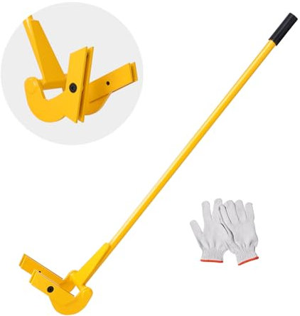 VEVOR Pallet Buster, mango de 41 pulgadas, capacidad de peso de 2000 libras, acero al carbono Q235, herramienta de demolición de plataforma de madera, extractor de barra de palanca para una extracción