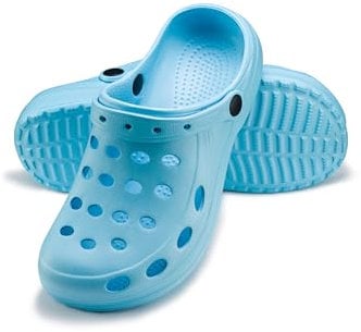ESTRO Zuecos Mujer Verano Goma - Zuecos Sanitarios Mujer Unisexo Zapatillas Casa Verano Hombre Ligero A02 (38, Azul)