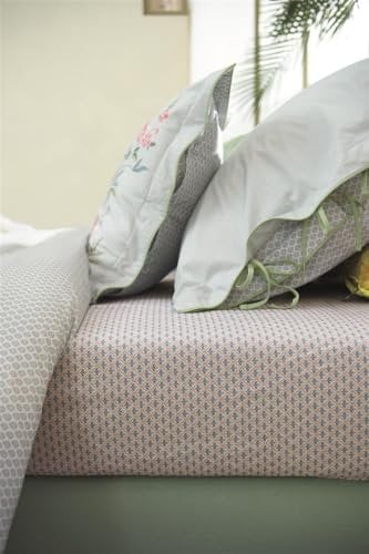 Pip Studio Spannbettlaken Mi Vida Farbe Blue Größe 100x200 für Matratzen bis zu 25cm Höhe