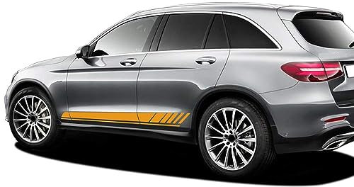 Auto Seitenstreifen Seitenaufkleber Aufkleber Grafiken,für Mercedes Benz GLC Class X253 Coupe C253 GLC250 GLC300 GLC43 GLC63 AMG,Autotür Seitenschweller Aufkleber Body Decor Styling Decals