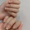 French False Nails,24pcs Short Press on Nails With Glue, Short Medium Nude Fake Nails Short Full Cover Nail Tips,Stick On Nails For Women And Girls Elegant Touch (French Nude, One Size)
