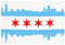 Chicago-Flagge, 1,2 x 1,8 m, Gartenbanner mit 4 Löchern, für drinnen und draußen, perfekte Dekoration