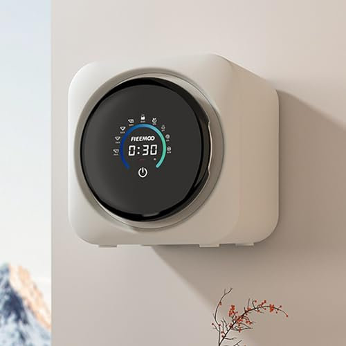 McbeAn Petit Sèche-Linge, Mini Machine À Laver avec Écran Tactile HD, 6 Modes De Lavage Et 6 Temps De Séchage, Capacité du Tambour : 3,5 L, Lavage Rapide en 30 Minutes, pour Appartement, Maison